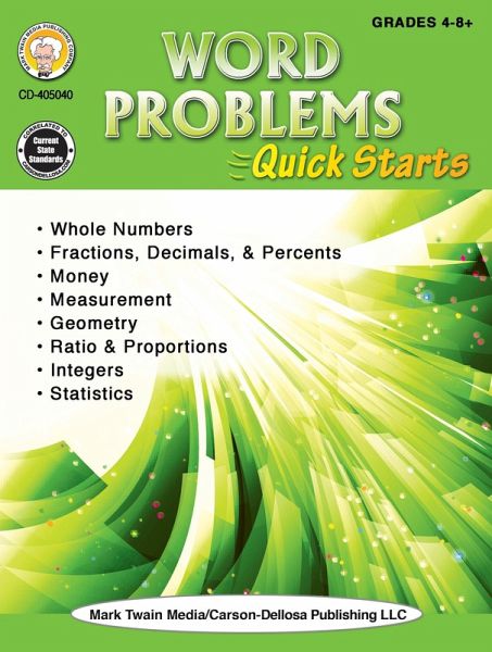 Word Problems Quick Starts Workbook (eBook, PDF) Word Problems Quick Starts Workbook (eBook, PDF)