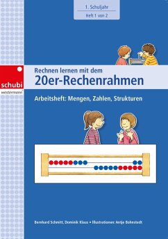 Cover Rechnen lernen mit dem 20er-Rechenrahmen. Arbeitsheft 1. Schuljahr: Mengen, Zahlen, Strukturen
