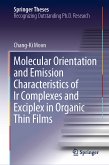 Molecular Orientation and Emission Characteristics of Ir Complexes and Exciplex in Organic Thin Films (eBook, PDF)