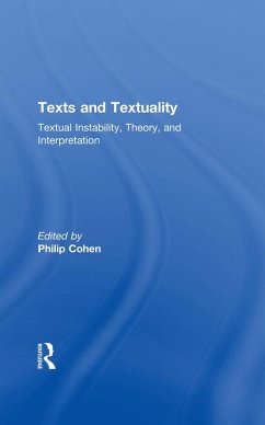 Texts and Textuality (eBook, ePUB) - Cohen, Philip G.