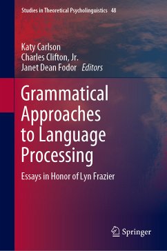 Grammatical Approaches to Language Processing (eBook, PDF)