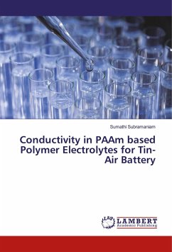 Conductivity in PAAm based Polymer Electrolytes for Tin-Air Battery