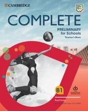 Complete Preliminary for Schools Teacher's Book with Downloadable Resource Pack (Class Audio and Teacher's Photocopiable Worksheets) - Fricker, Rod; Heyderman, Emma; May, Peter