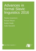 Advances in formal Slavic linguistics 2016 Advances in formal Slavic linguistics 2016
