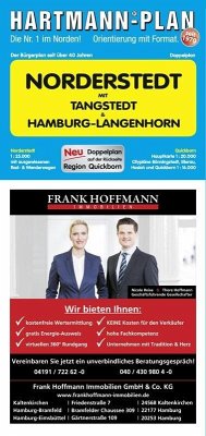 Cover HARTMANN-PLAN Norderstedt mit Tangstedt und Hamburg-Langenhorn, 1:25.000, Stadtplan