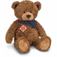 Teddy Hermann 91363 - Teddy braun mit Tuch, sitzend, 48 cm, Plüschtier