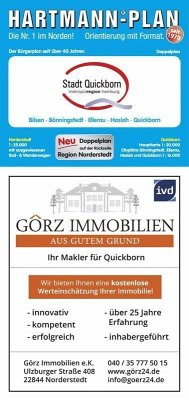 Cover HARTMANN-PLAN Quickborn mit Bönningstedt, Hasloh und Ellerau, 1:20.000 Stadtplan