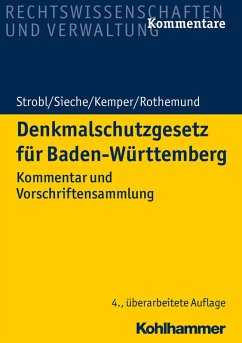 Denkmalschutzgesetz für Baden-Württemberg (eBook, ePUB) - Strobl, Heinz; Sieche, Heinz; Kemper, Till; Rothemund, Peter