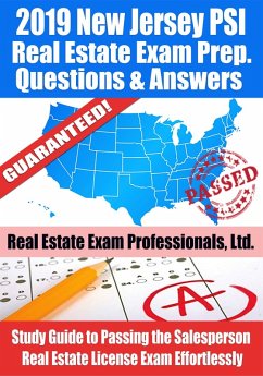 2019 New Jersey PSI Real Estate Exam Prep Questions, Answers & Explanations: Study Guide to Passing the Salesperson Real Estate License Exam Effortlessly (eBook, ePUB) - Ltd., Real Estate Exam Professionals