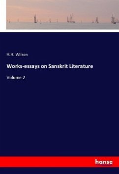 Works-essays on Sanskrit Literature - Wilson, H. H.