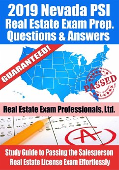 2019 Nevada PSI Real Estate Exam Prep Questions, Answers & Explanations: Study Guide to Passing the Salesperson Real Estate License Exam Effortlessly (eBook, ePUB) - Ltd., Real Estate Exam Professionals