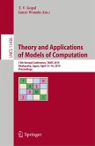 Theory and Applications of Models of Computation