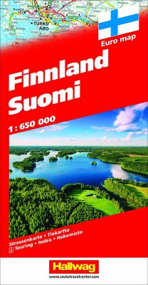 Hallwag Straßenkarte Finnland Suomi 1:650 000
