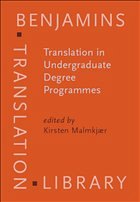Translation in Undergraduate Degree Programmes - Malmkjær, Kirsten (ed.)
