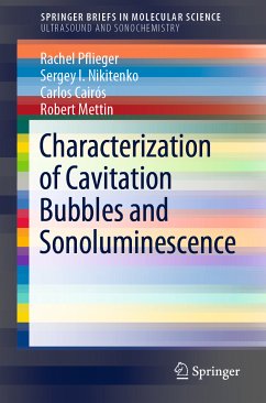 Characterization of Cavitation Bubbles and Sonoluminescence (eBook, PDF) - Pflieger, Rachel; Nikitenko, Sergey I.; Cairós, Carlos; Mettin, Robert