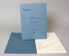 Cover Notenblock Din A4 hoch 12 Systeme 50 Blatt beidseitig bedruckt