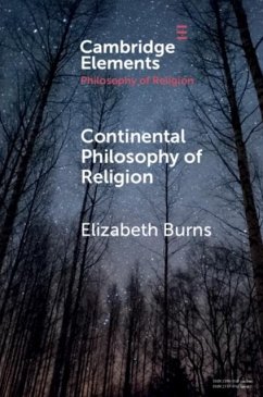 Continental Philosophy of Religion (eBook, PDF) - Burns, Elizabeth