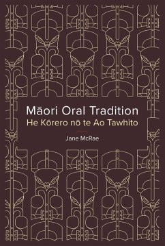 Cover Maori Oral Tradition (eBook, PDF)