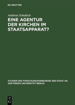 Cover Eine Agentur der Kirchen im Staatsapparat? (eBook, PDF)