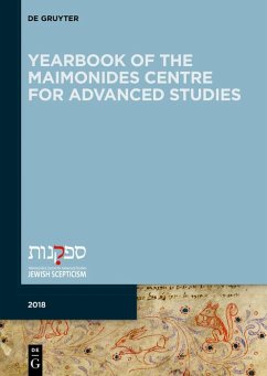 Cover Yearbook of the Maimonides Centre for Advanced Studies. 2018 (eBook, PDF)