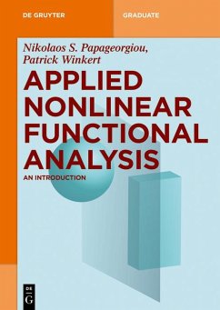 Applied Nonlinear Functional Analysis (eBook, ePUB) - Papageorgiou, Nikolaos S.; Winkert, Patrick