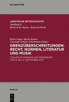 Cover Grenzüberschreitungen: Recht, Normen, Literatur und Musik (eBook, PDF)
