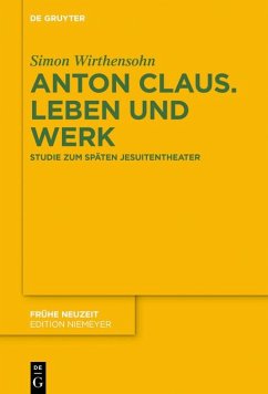 Anton Claus. Leben und Werk (eBook, PDF) - Wirthensohn, Simon