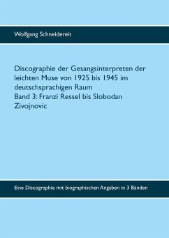 Discographie der Gesangsinterpreten der leichten Muse von 1925 bis 1945 im deutschsprachigen Raum