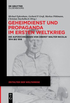 Cover Geheimdienst und Propaganda im Ersten Weltkrieg (eBook, ePUB)