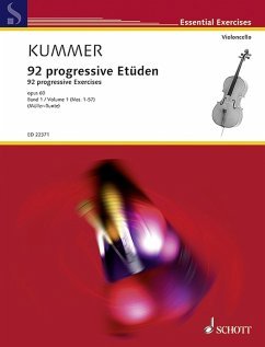 92 progressive Etüden op.60 Band 1 (Nr.1-57) für Violoncello