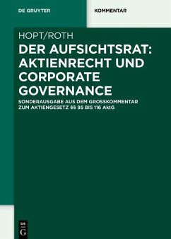 Der Aufsichtsrat: Aktienrecht und Corporate Governance (eBook, ePUB) - Hopt, Klaus J.; Roth, Markus