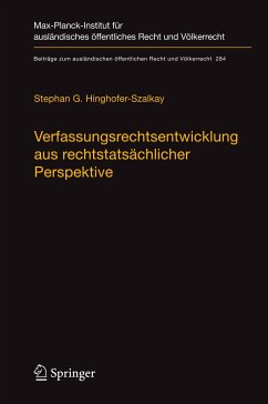 Verfassungsrechtsentwicklung aus rechtstatsächlicher Perspektive - Hinghofer-Szalkay, Stephan G.
