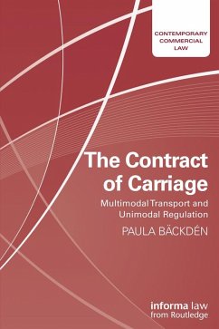 The Contract of Carriage (eBook, ePUB) - Bäckdén, Paula