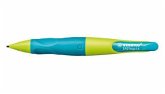 Ergonomischer Druck-Bleistift für Rechtshänder - STABILO EASYergo 1.4 in neonlimonengrün/aquamarin - Einzelstift - inklusive 3 dünner Minen - Härtegrad HB