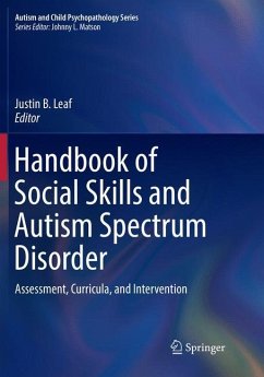 Handbook of Social Skills and Autism Spectrum Disorder