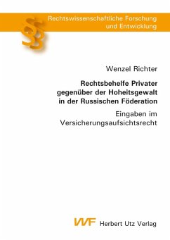 Cover Rechtsbehelfe Privater gegenüber der Hoheitsgewalt in der Russischen Föderation (eBook, PDF)