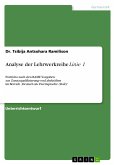 Analyse der Lehrwerkreihe &quote;Linie 1&quote; (eBook, PDF)