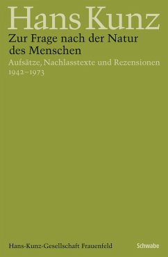 Zur Frage nach der Natur des Menschen (eBook, PDF) - Kunz, Hans