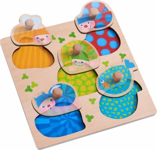 HABA 304589 - Greifpuzzle Bunte Tiere, Holzpuzzle, 5 Puzzleteile HABA 304589 - Greifpuzzle Bunte Tiere, Holzpuzzle, 5 Puzzleteile