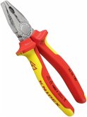 KNIPEX Kombizange verchromt isoliert 180 mm