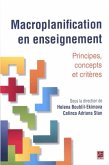 Macroplanification en enseignement : Principes, concepts et criteres (eBook, PDF)
