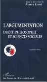 Argumentation: droit, philosphie et sciences sociales (eBook, PDF)