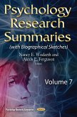 Psychology Research Summaries. Volume 7 (with Biographical Sketches) (eBook, PDF)