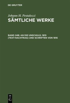 An die Unschuld, 1815 (Text-Nachtrag) und Schriften von 1816 (eBook, PDF)