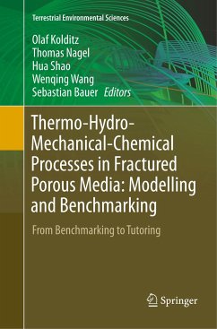 Thermo-Hydro-Mechanical-Chemical Processes in Fractured Porous Media: Modelling and Benchmarking