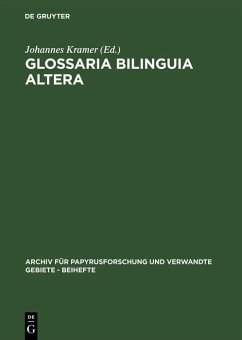 Glossaria bilinguia altera (eBook, PDF)