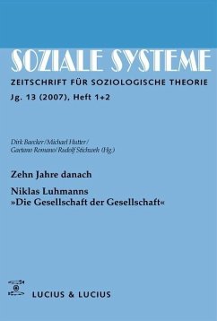 Zehn Jahre danach. Niklas Luhmanns »Die Gesellschaft der Gesellschaft« (eBook, PDF)