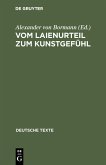 Vom Laienurteil zum Kunstgefühl (eBook, PDF)