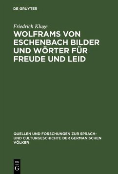 Cover Wolframs von Eschenbach Bilder und Wörter für Freude und Leid (eBook, PDF)
