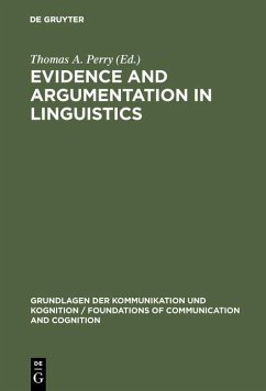 Cover Evidence and Argumentation in Linguistics (eBook, PDF)